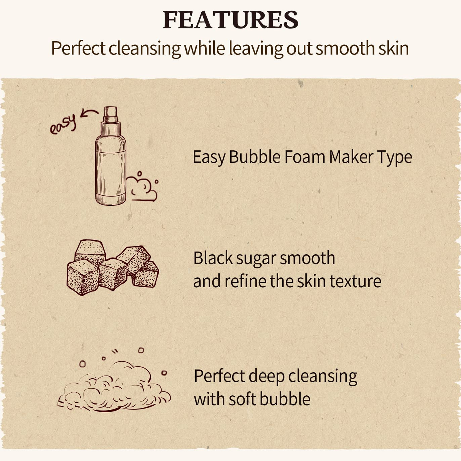 SKINFOOD BLACK SUGAR PERFECT BUBBLE FOAM