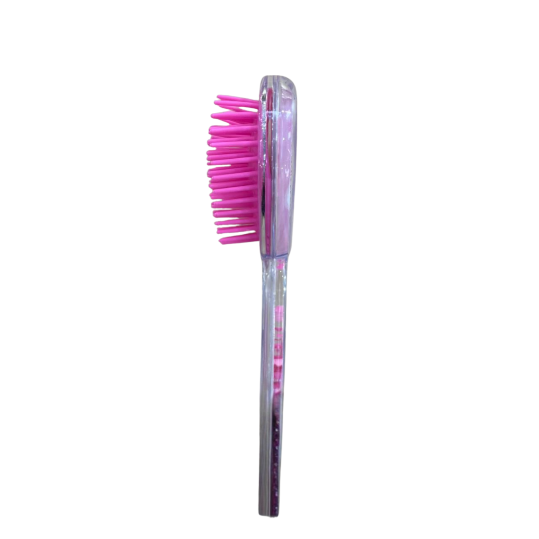 Heart Shaped Liquid Glitter Character Hair Brush
