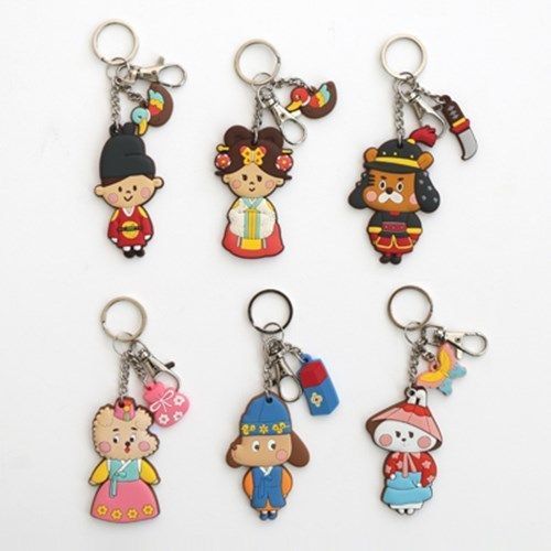 Korean Traditional Character Key Ring