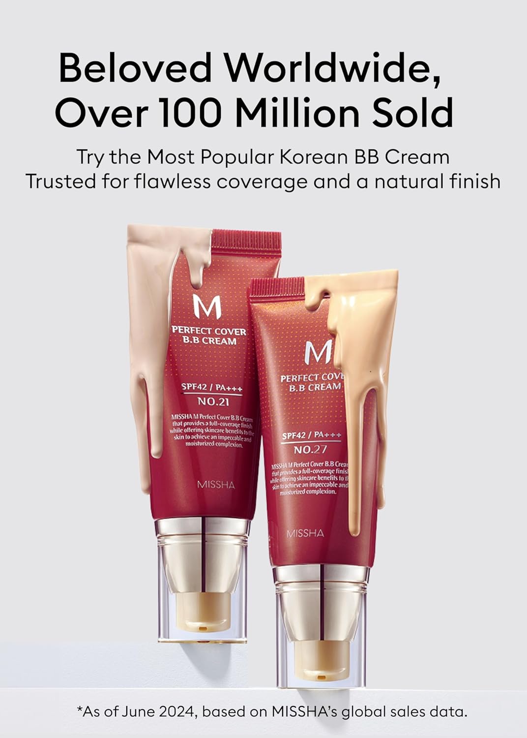 MISSHA M Perfect Cover BB Cream SPF42/PA+++ (No.31/ Golden Beige) 50ml For Lightweight and Hydrates Women