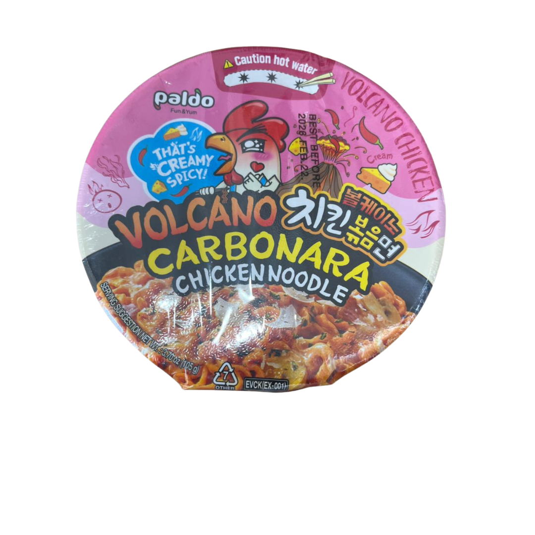Paldo Volcano Carbonara Chicken Noodle Cup