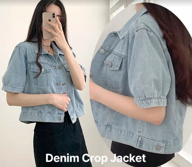 Denim Crop Jacket