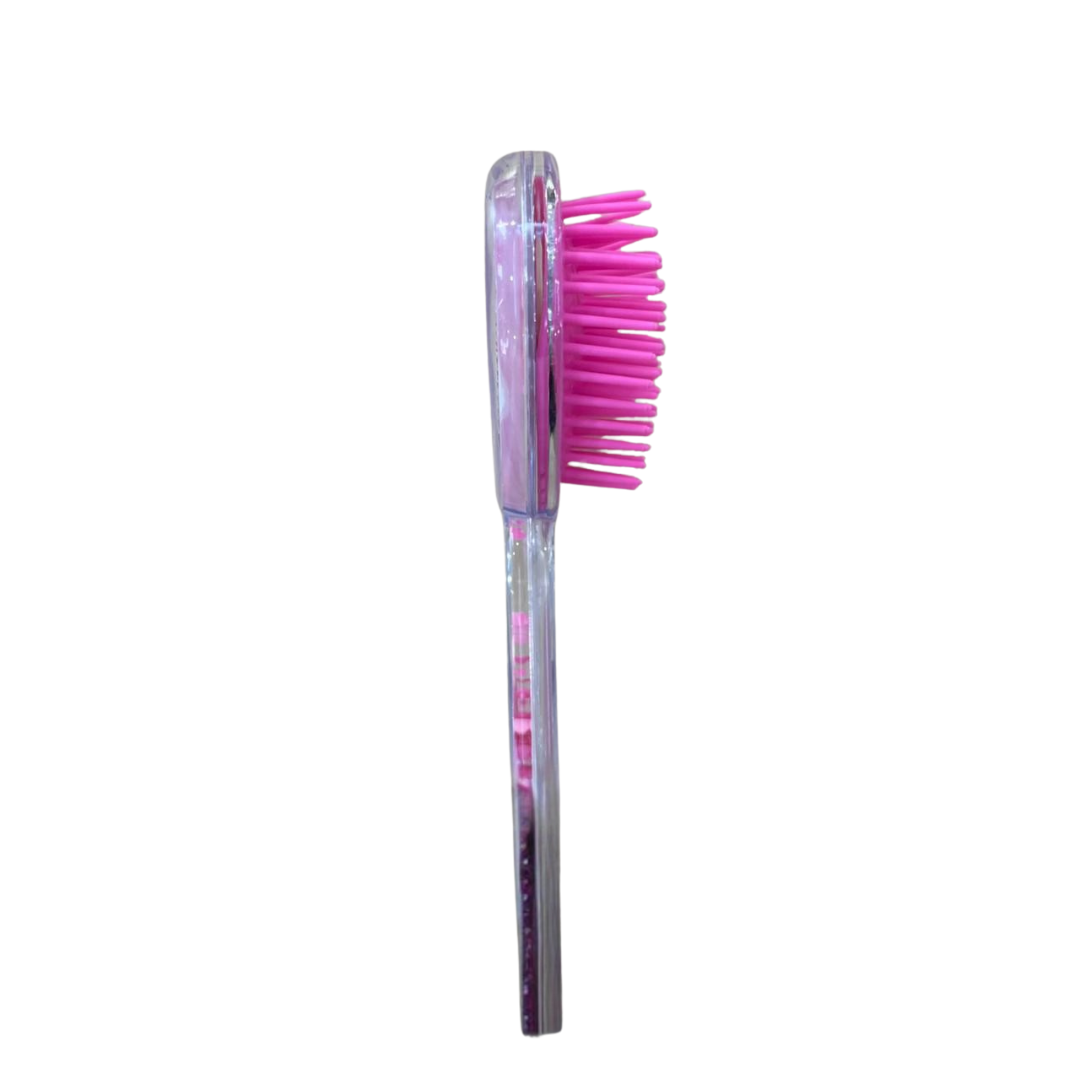 Heart Shaped Liquid Glitter Character Hair Brush