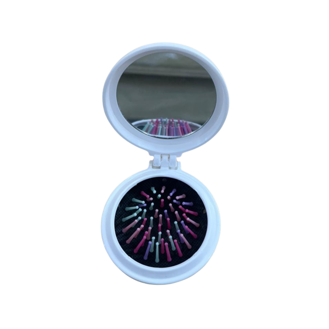 Hello Kitty Compact Folding Brush & Mirror