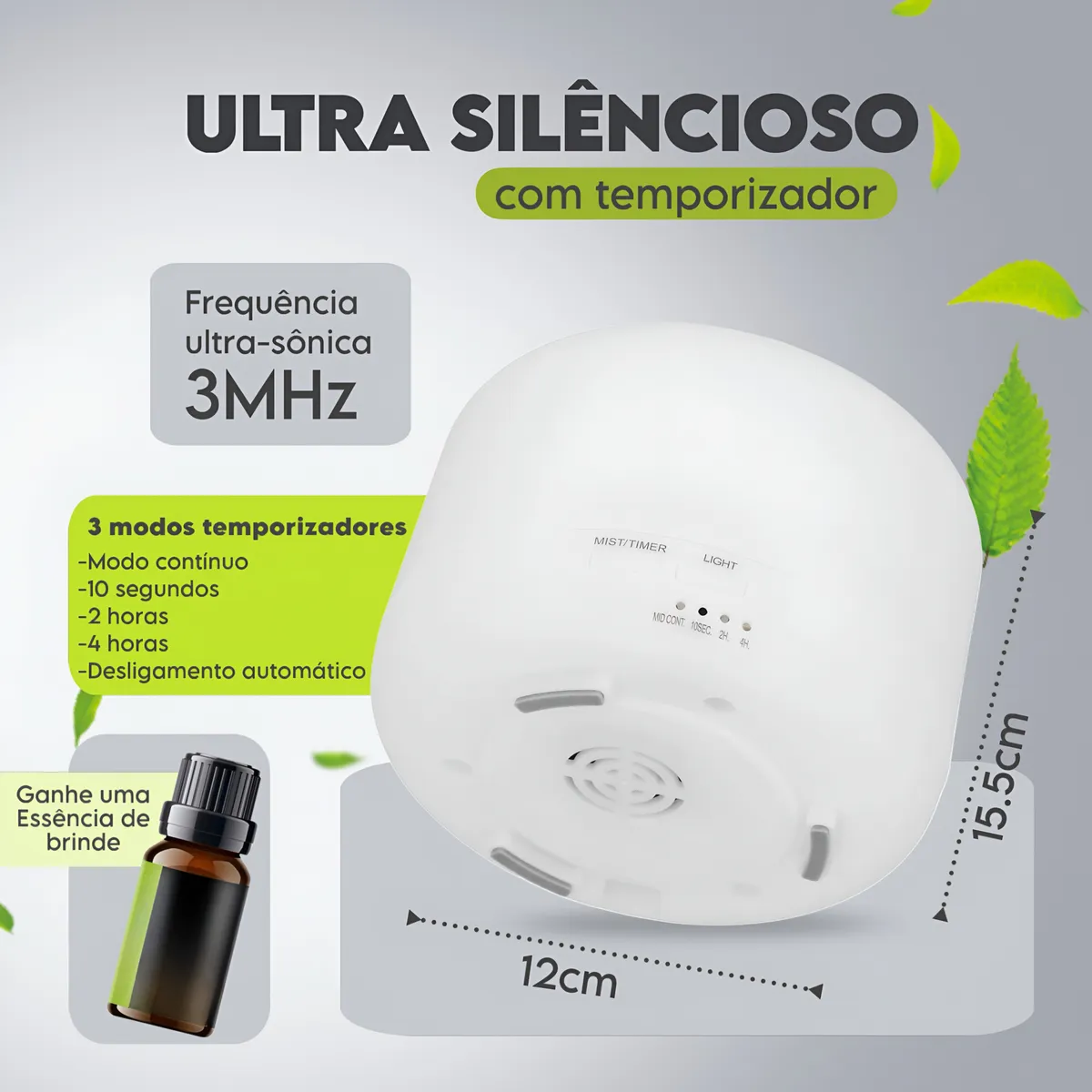 Difusor Ultrassônico de Essências