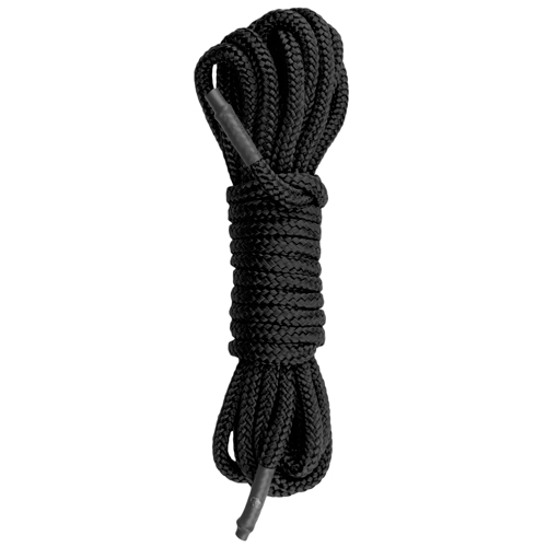 schwarzes Bondageseil aus Nylon, 10 M