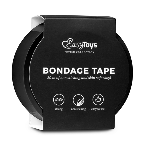 Schwarzes Bondagetape, 20 Meter