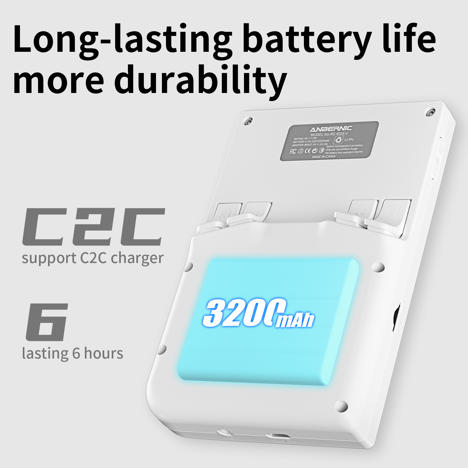 Anbernic RG40XXV Vertical Retro Handheld – 4″ IPS, Allwinner H700, 64 GB, RGB Joystick Lighting