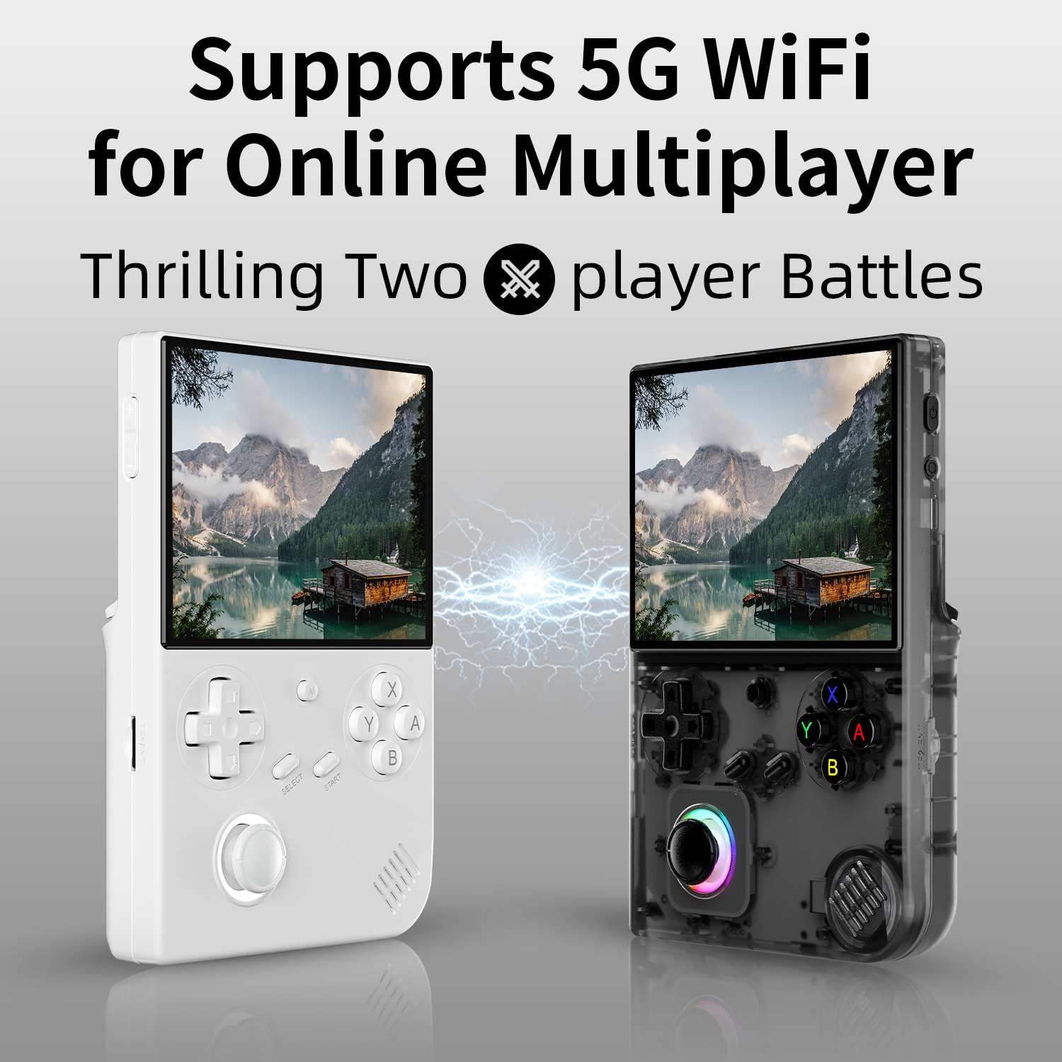 Anbernic RG40XXV Vertical Retro Handheld – 4″ IPS, Allwinner H700, 64 GB, RGB Joystick Lighting