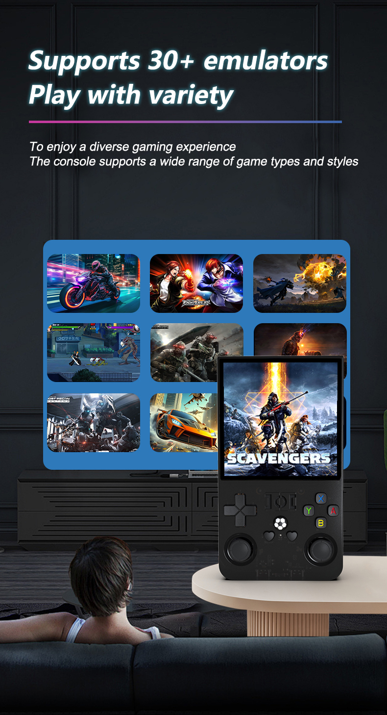 R36Max Retro Handheld Console – 4″ IPS, RK3326, 64 GB, Linux, 18,000+ Games