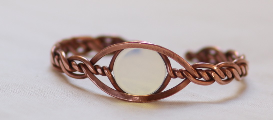 Pulseira de cobre PEDRA DA LUA