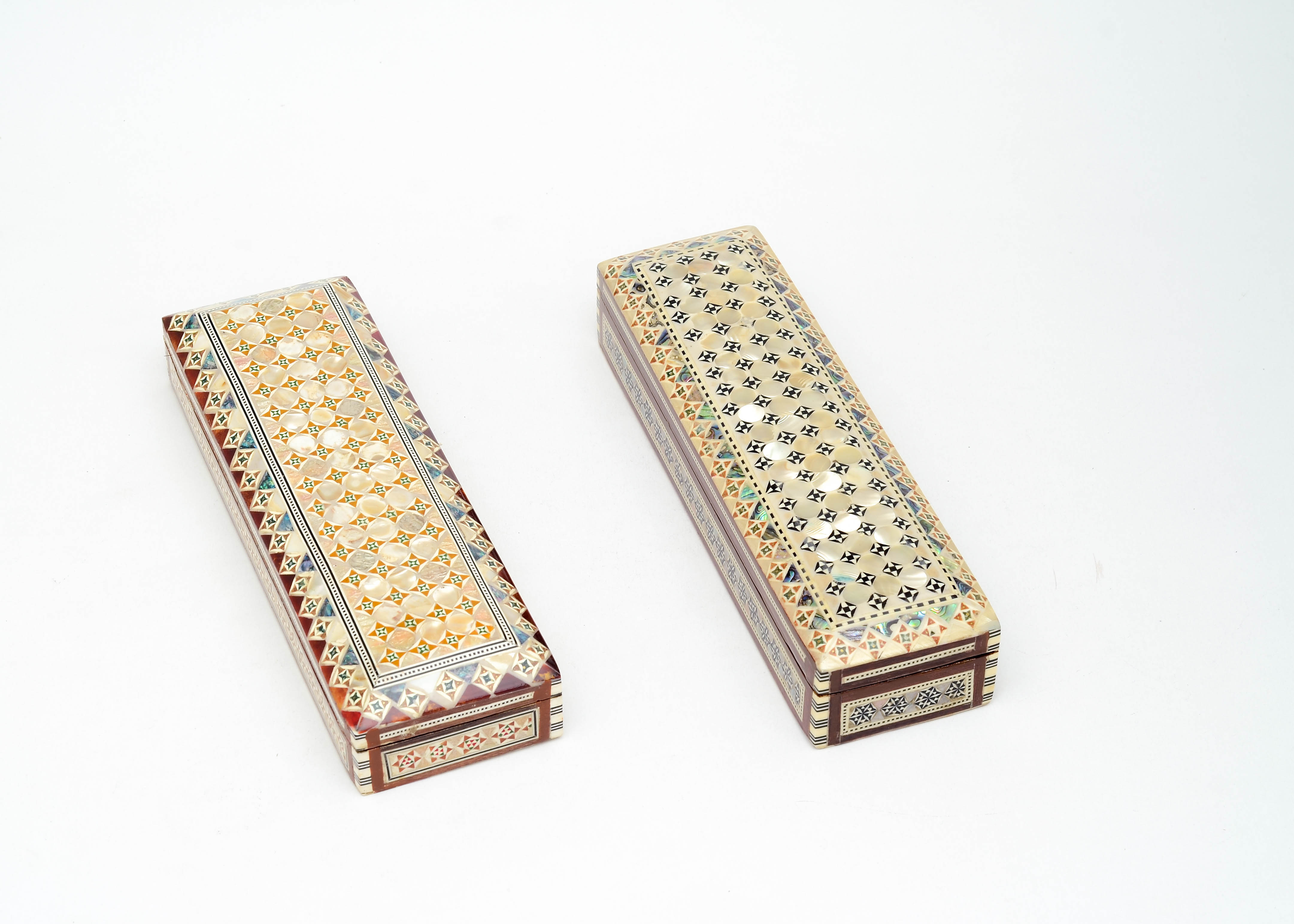 Handcrafted Persian Inlaid Wood Boxes