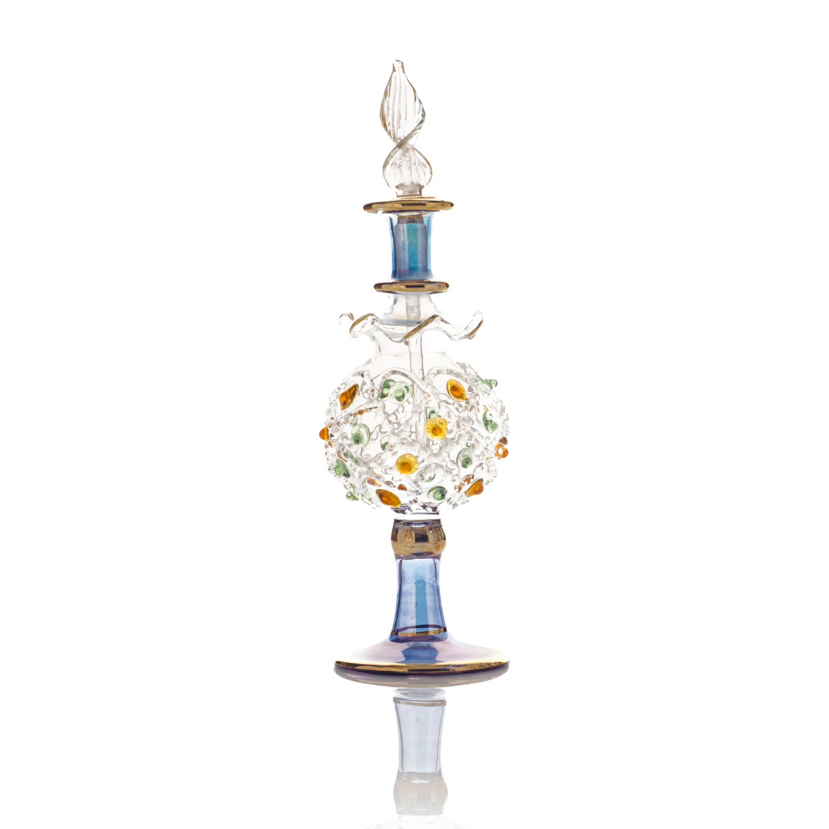 B11 – Jeweled Cascade Set (4 Pack)| Handmade Glass Perfume Bottles