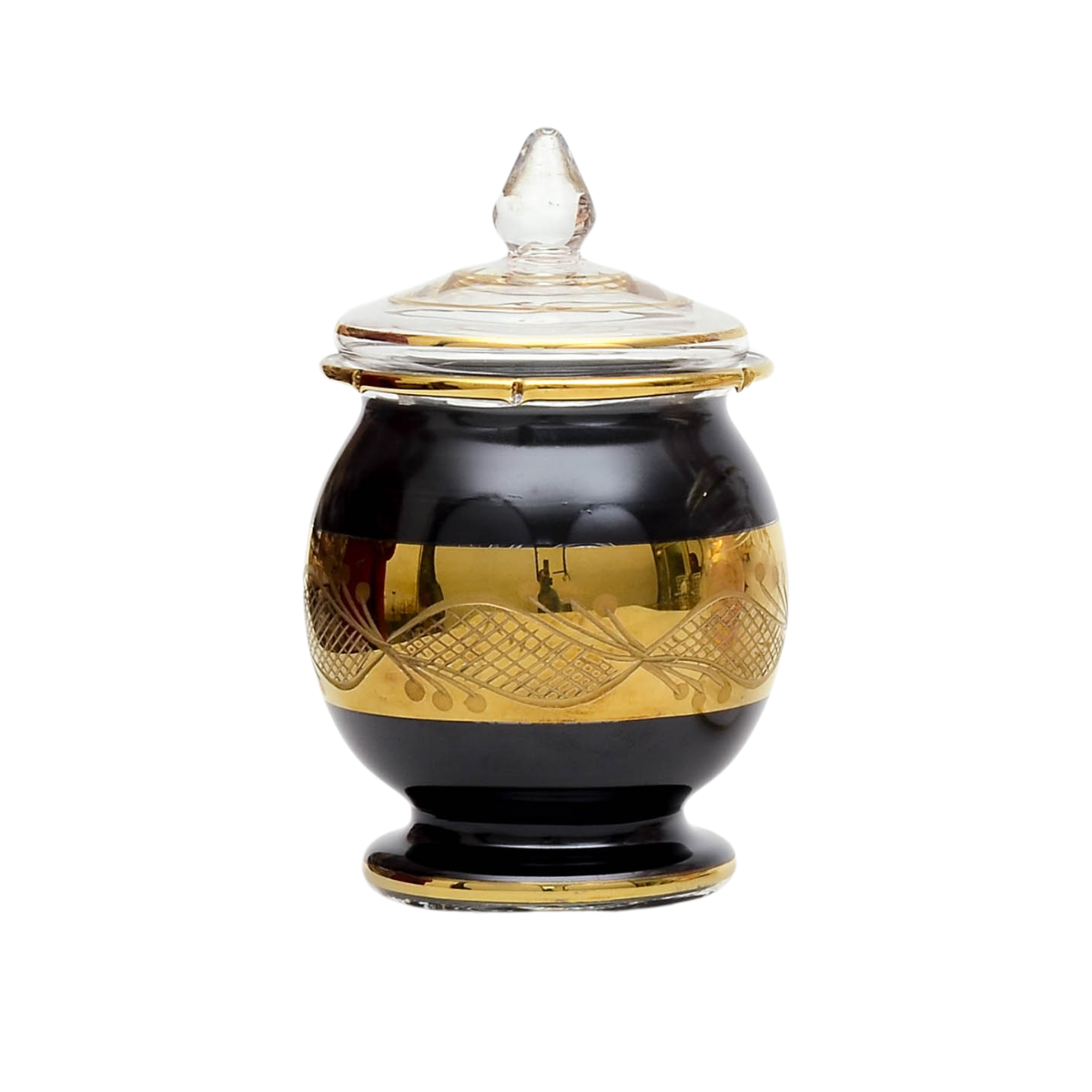 D14 - Handmade Glass Jar - Elegant