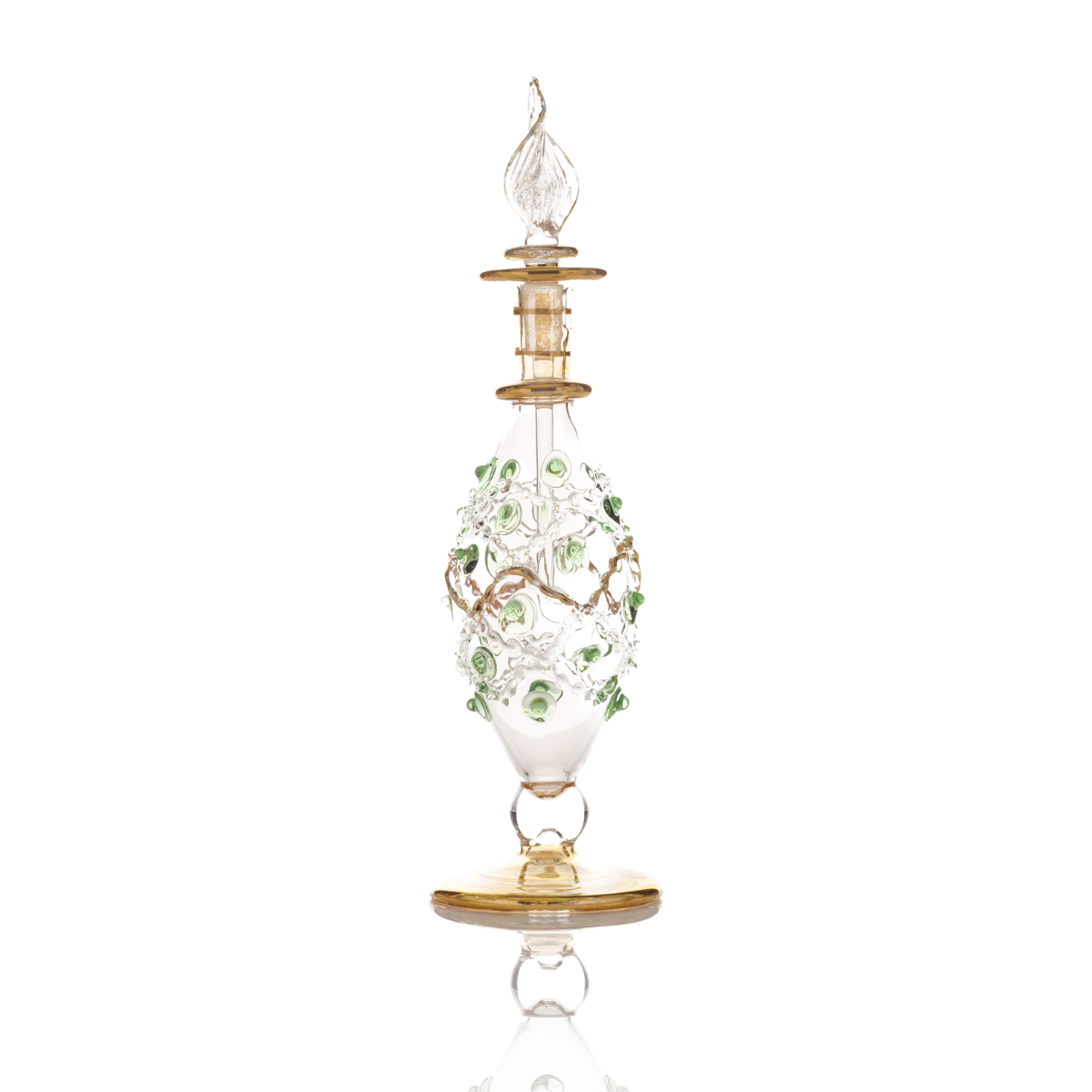 B11 – Jeweled Cascade Set (4 Pack)| Handmade Glass Perfume Bottles
