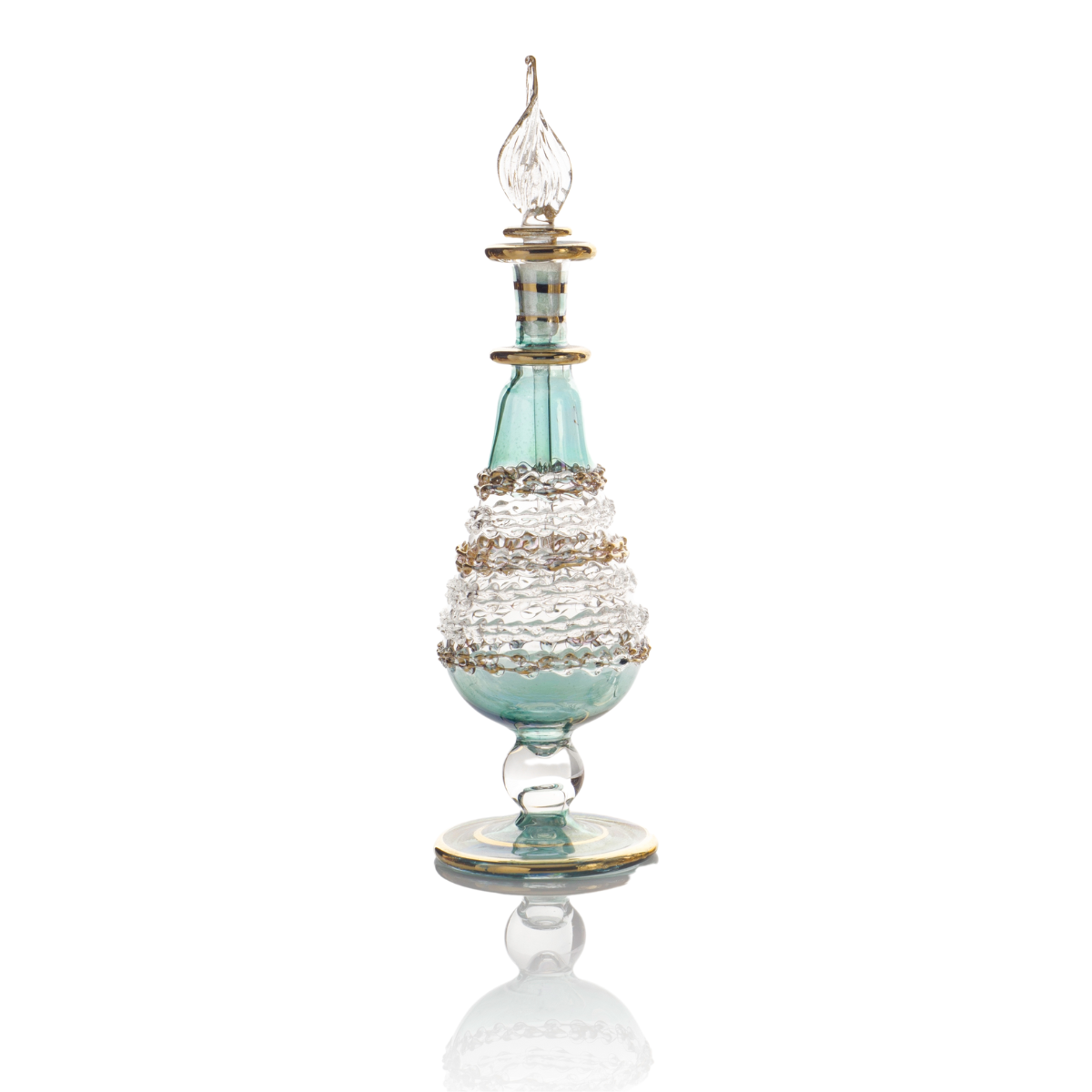 B10 – Eternal Lotus Harmony Set (3 Pack)| Handmade Glass Perfume Bottles