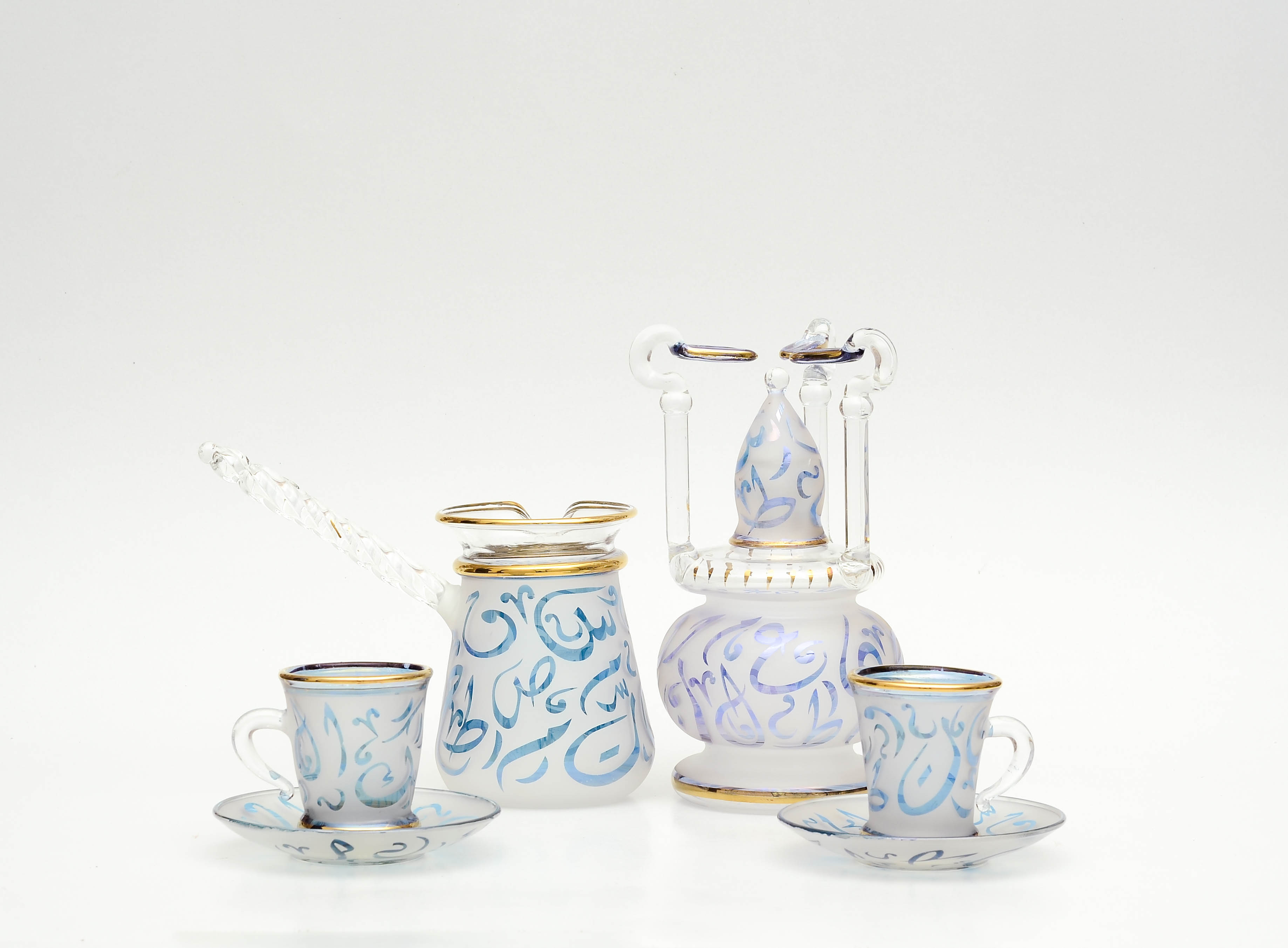D07 - Handmade Turkish Coffee Spirit Lamp Set | Traditional Brew & Serve