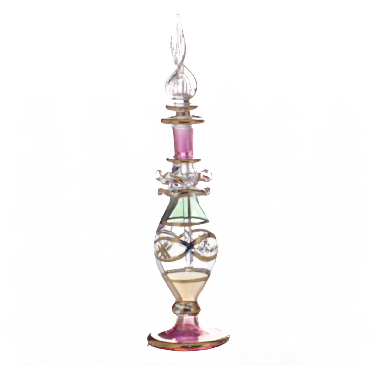 B12 – Swirls of Elegance Set (6 pack) | Handmade Glass Perfume Bottles