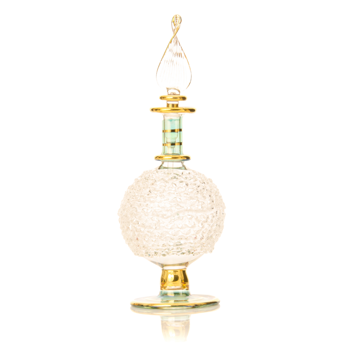 B04 – Crystal Majesty Set (4 Pack) | Handmade Glass Perfume Bottles