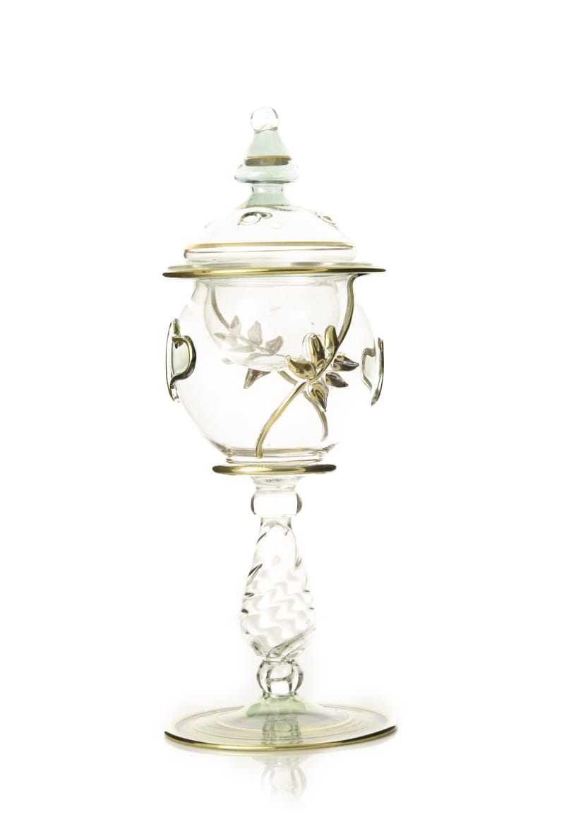 D02 – Handmade Glass Incense Burner | Decorative Mabkhara