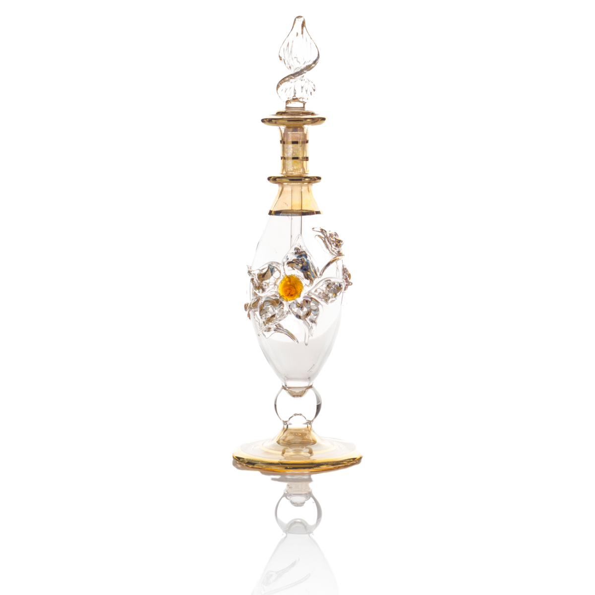 B10 – Eternal Lotus Harmony Set (3 Pack)| Handmade Glass Perfume Bottles