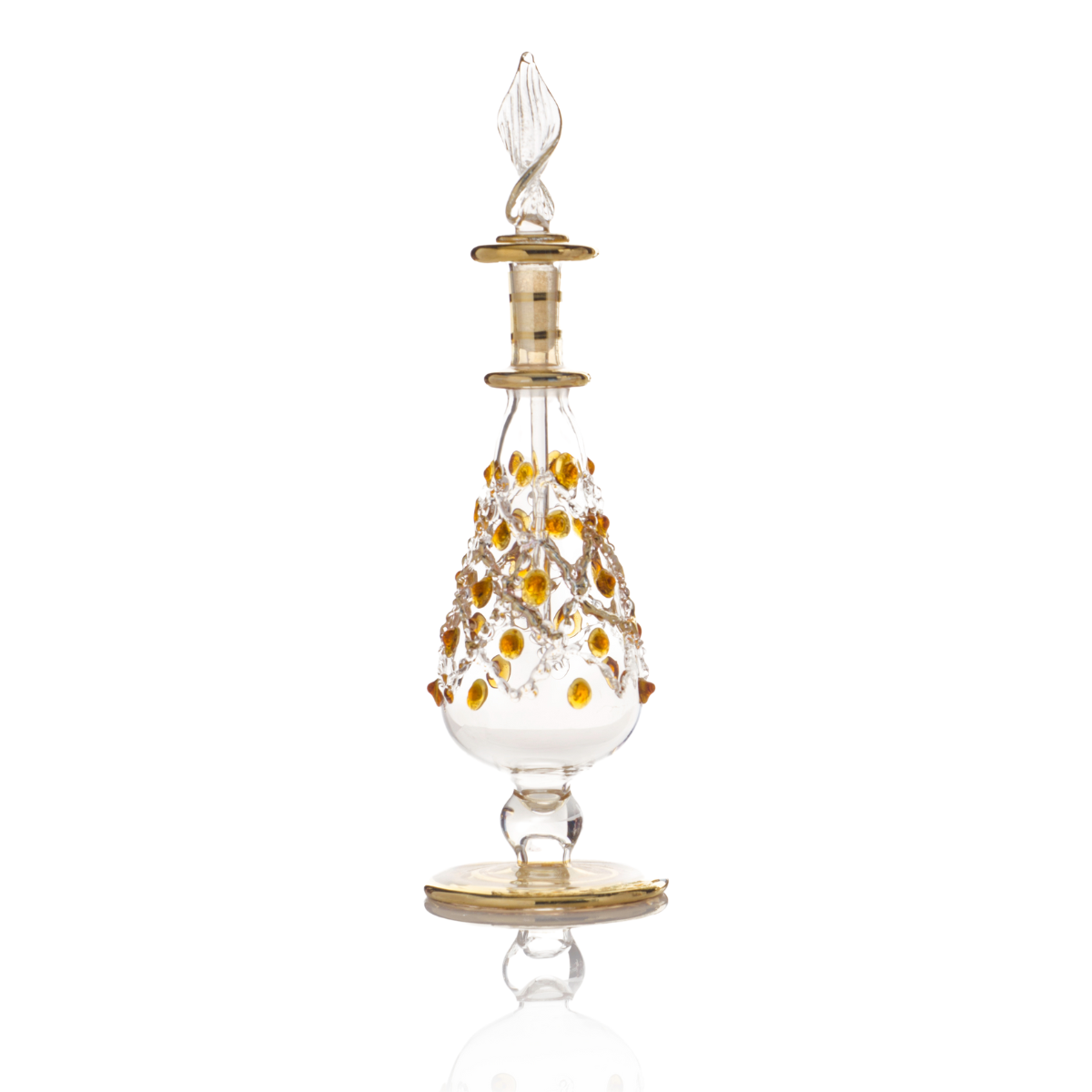 B11 – Jeweled Cascade Set (4 Pack)| Handmade Glass Perfume Bottles