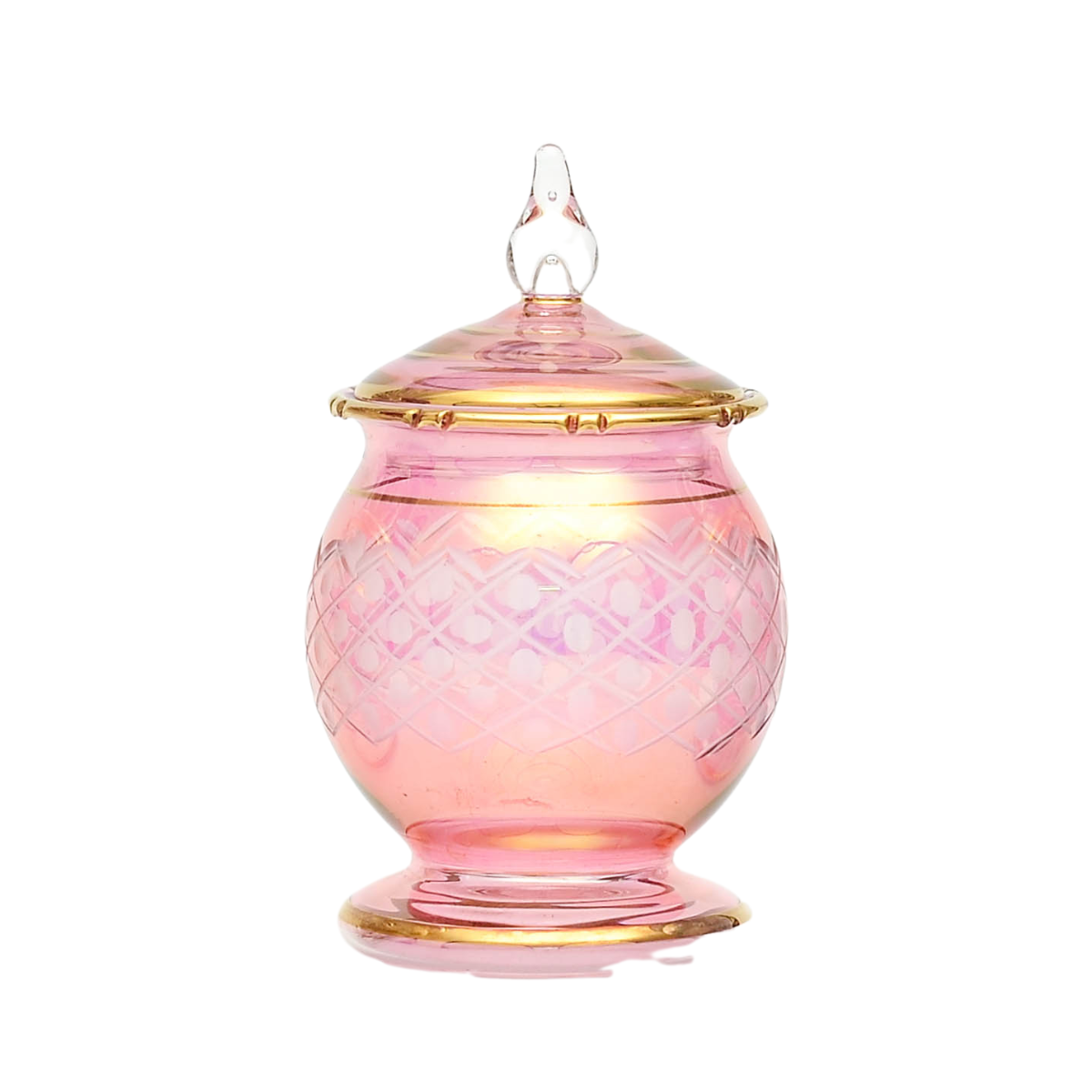 D15 - Handmade Glass Jar - Joy