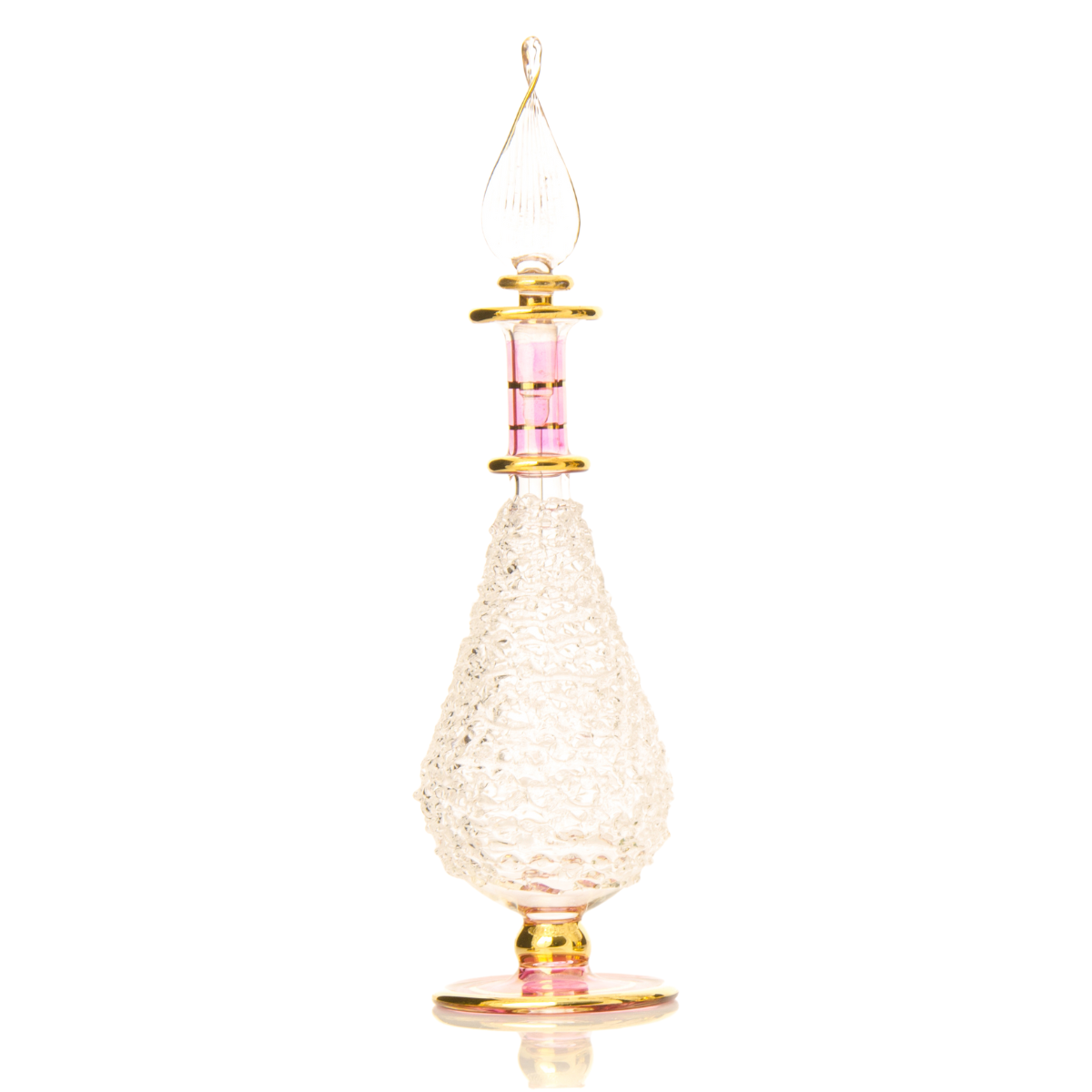 B04 – Crystal Majesty Set (4 Pack) | Handmade Glass Perfume Bottles