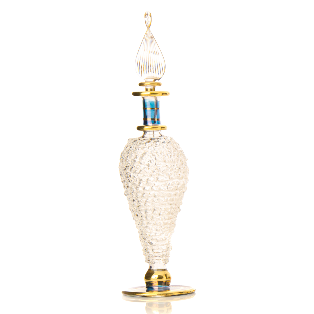 B04 – Crystal Majesty Set (4 Pack) | Handmade Glass Perfume Bottles