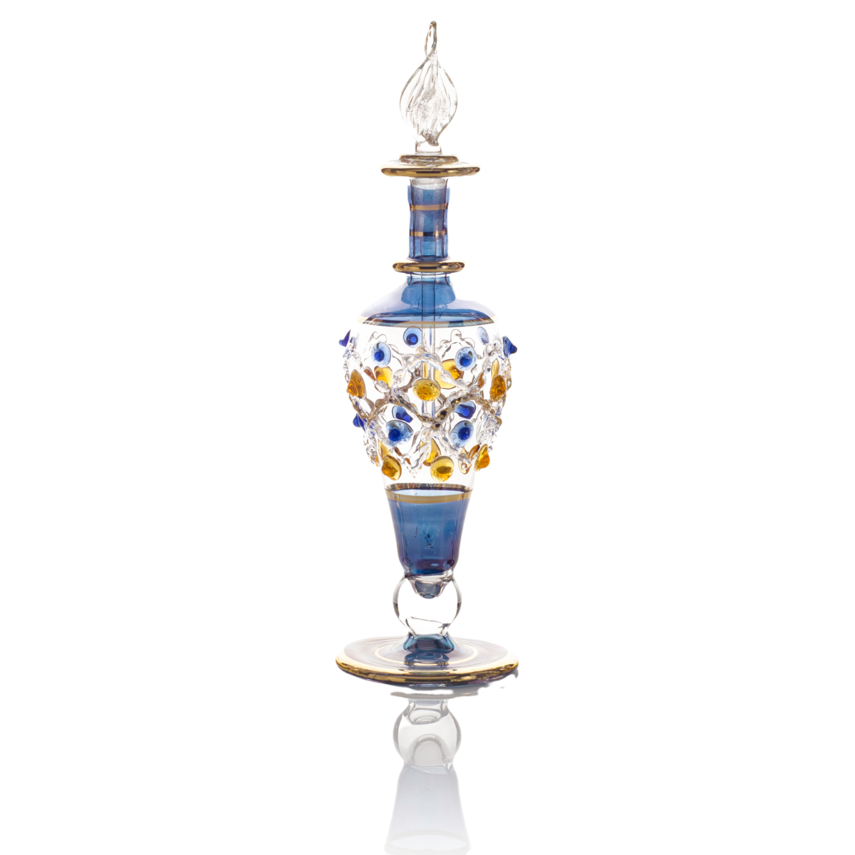 B10 – Eternal Lotus Harmony Set (3 Pack)| Handmade Glass Perfume Bottles