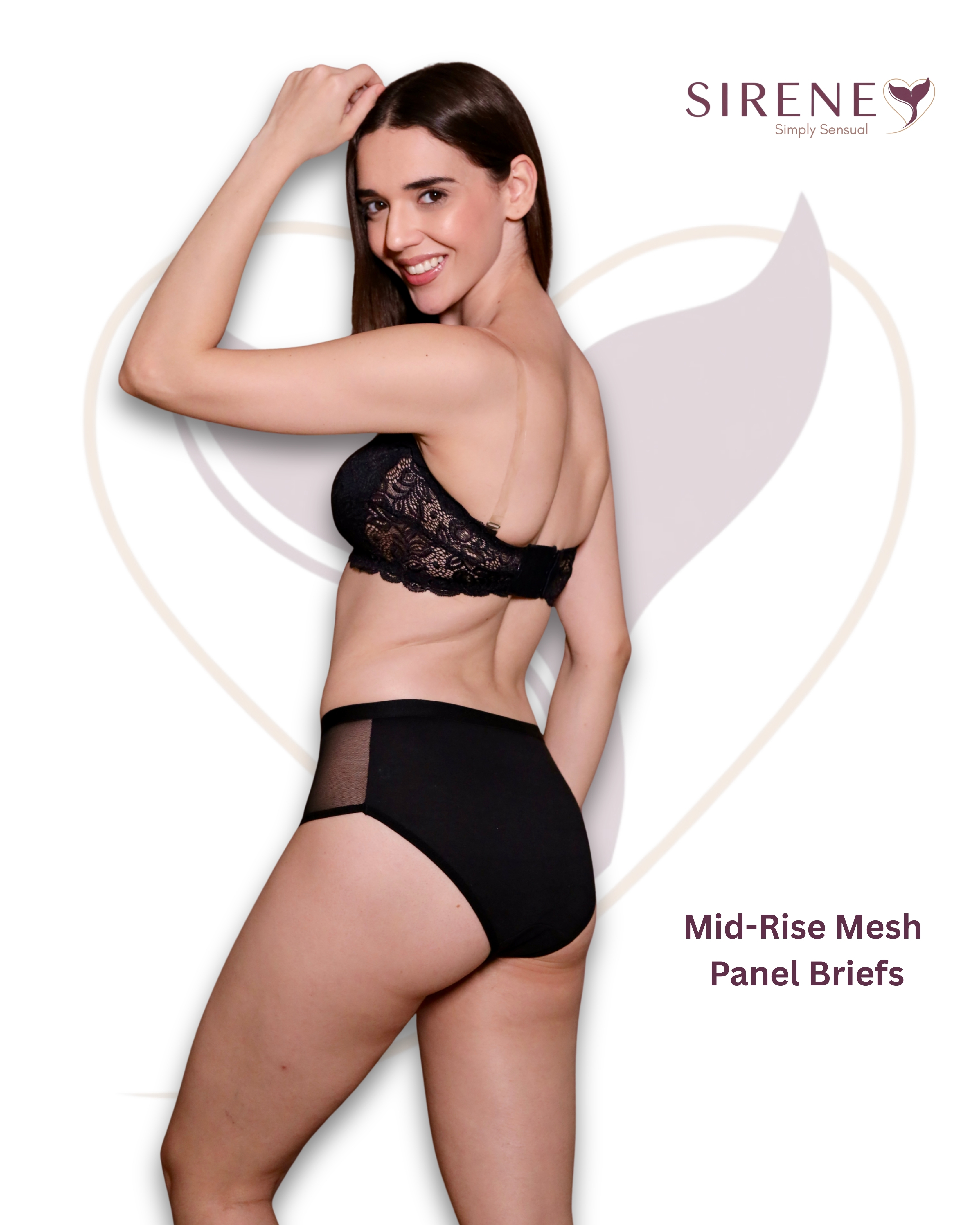 Mid-Rise Mesh Panel Briefs