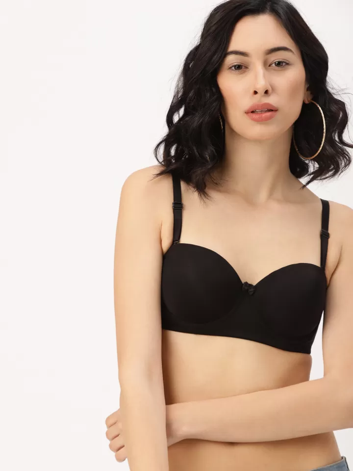Classic Black Padded Underwired Bra