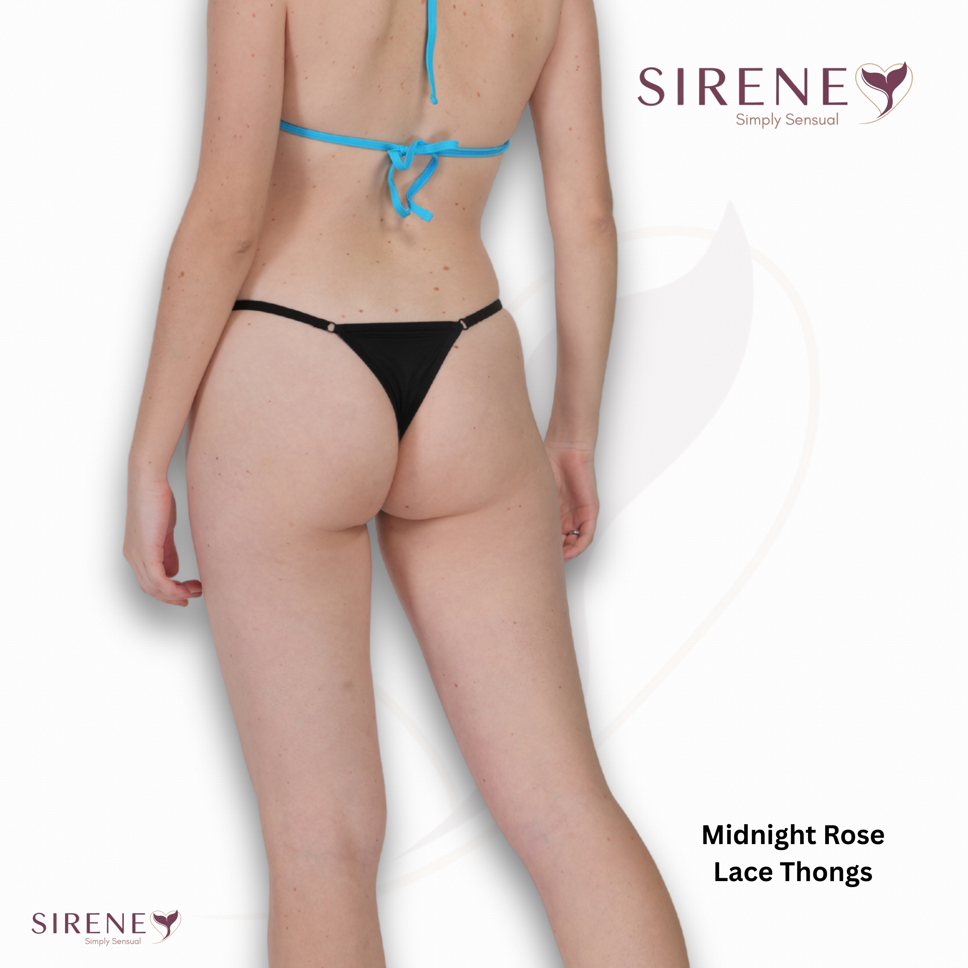 Midnight Rose Lace Thongs