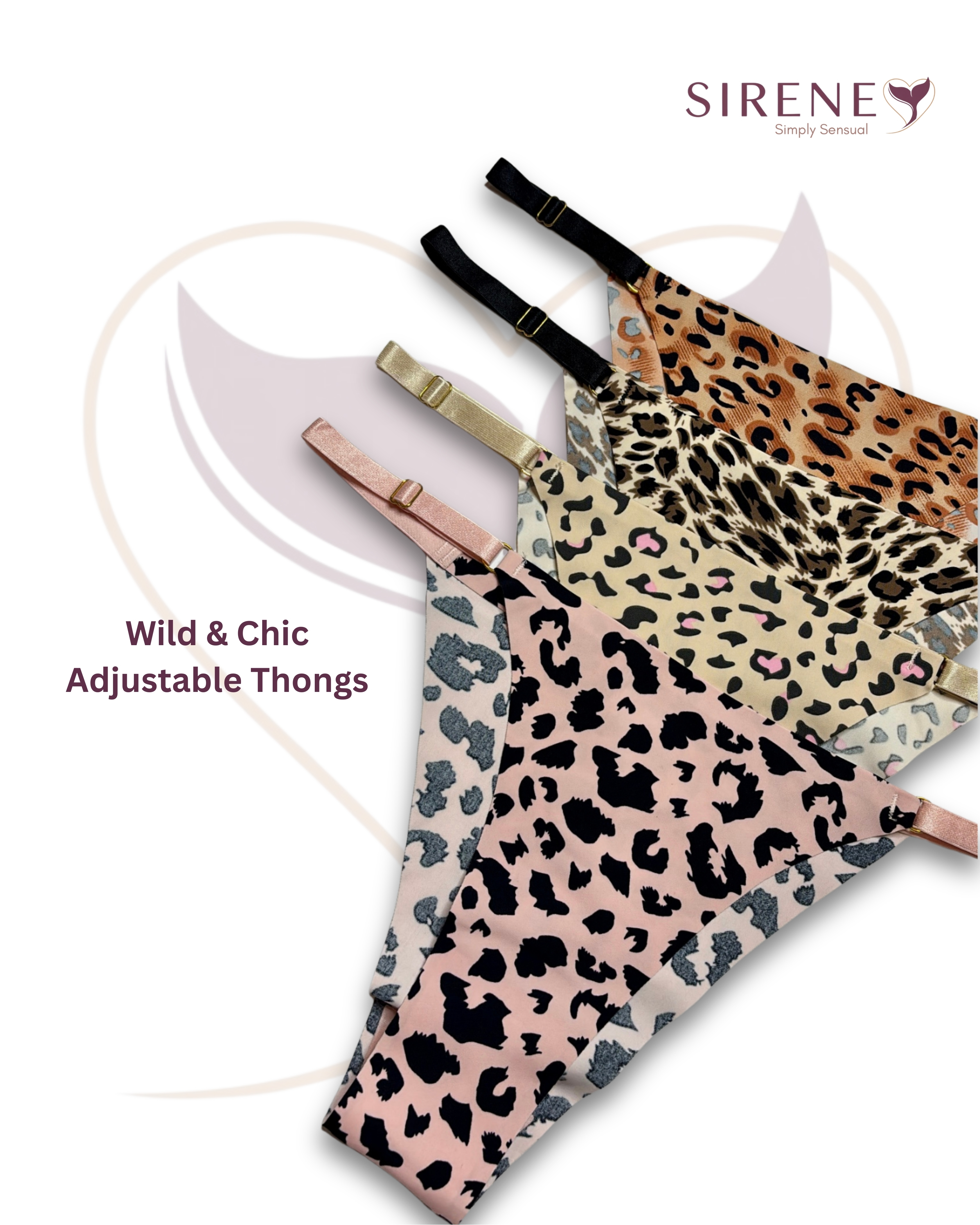 Leopard Print Adjustable Thongs