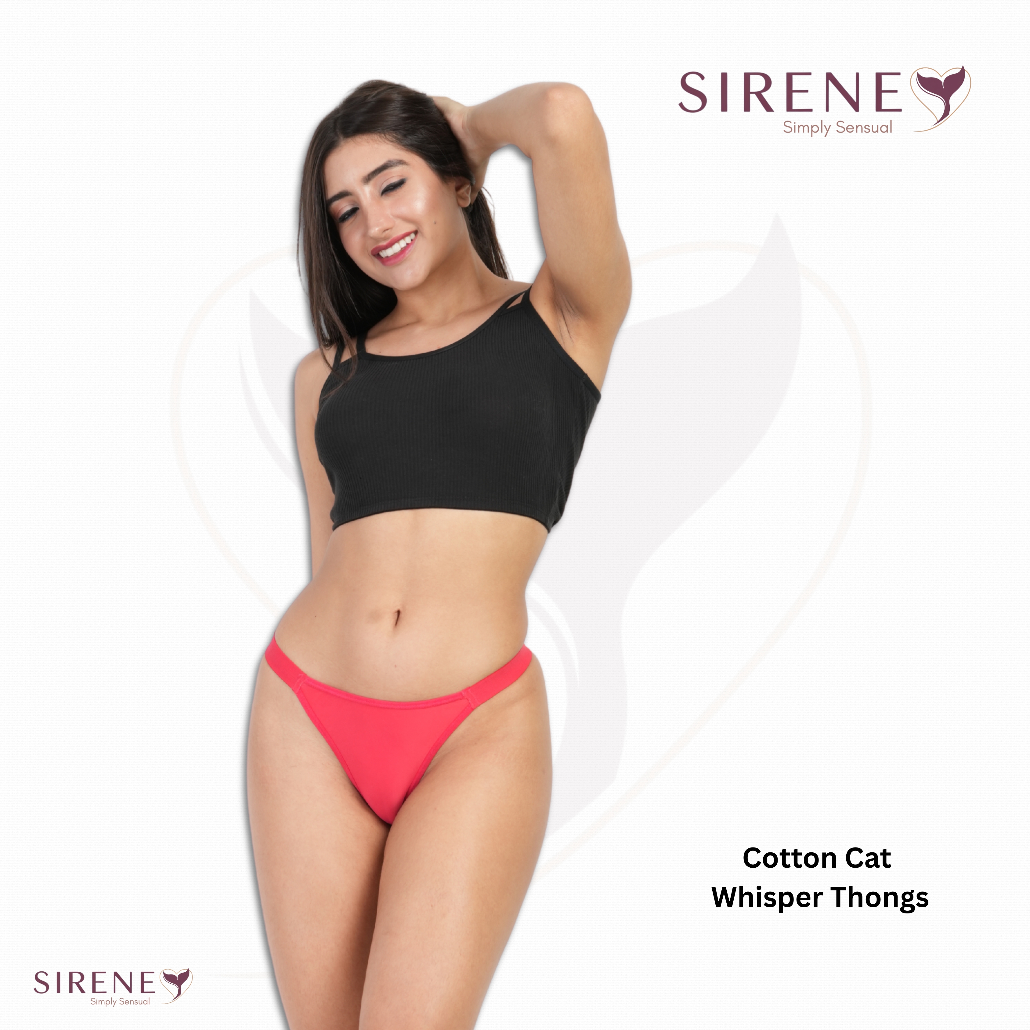 Cotton Cat Whisper Thongs