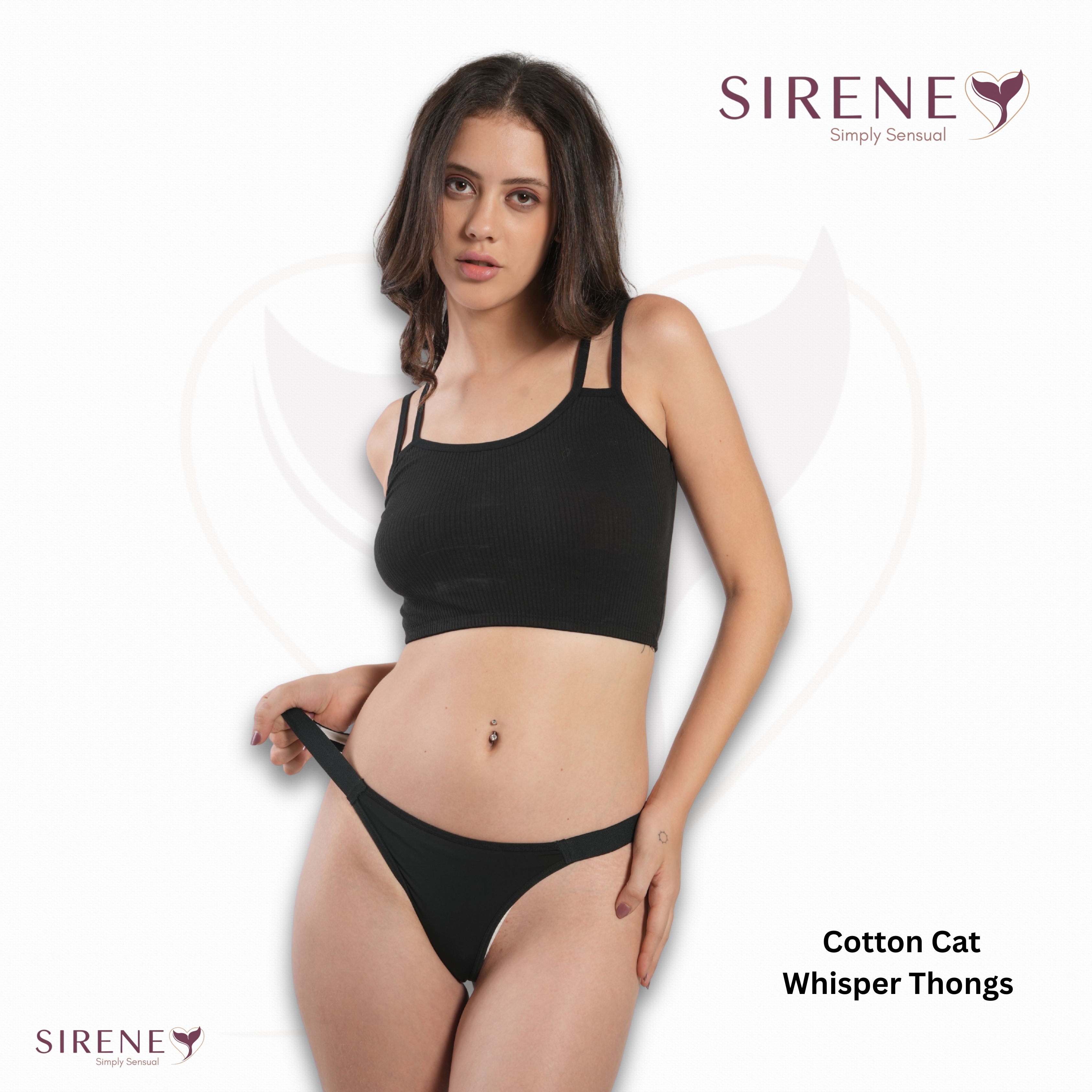 Cotton Cat Whisper Thongs