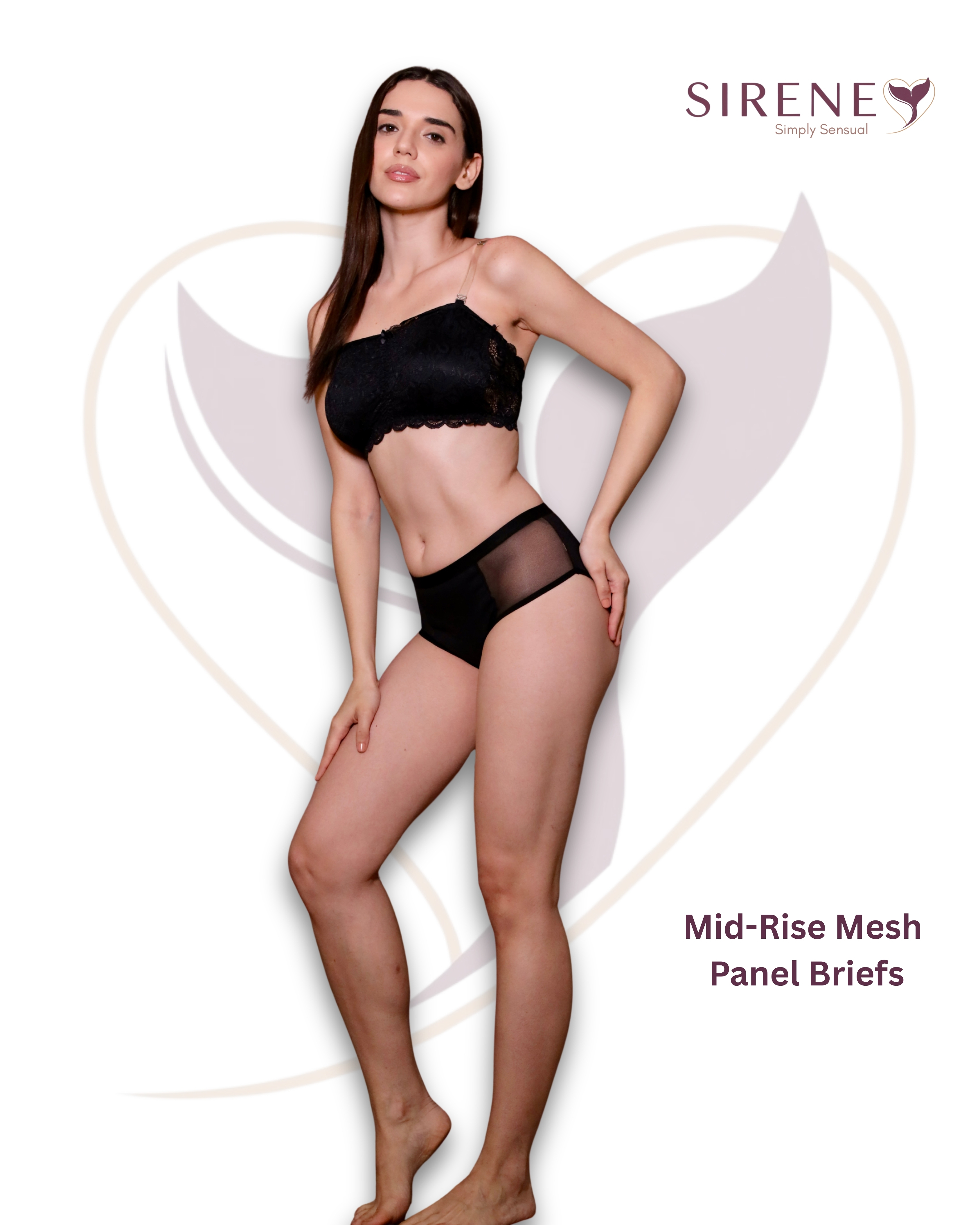 Mid-Rise Mesh Panel Briefs