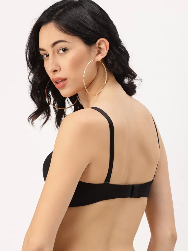 Classic Black Padded Underwired Bra