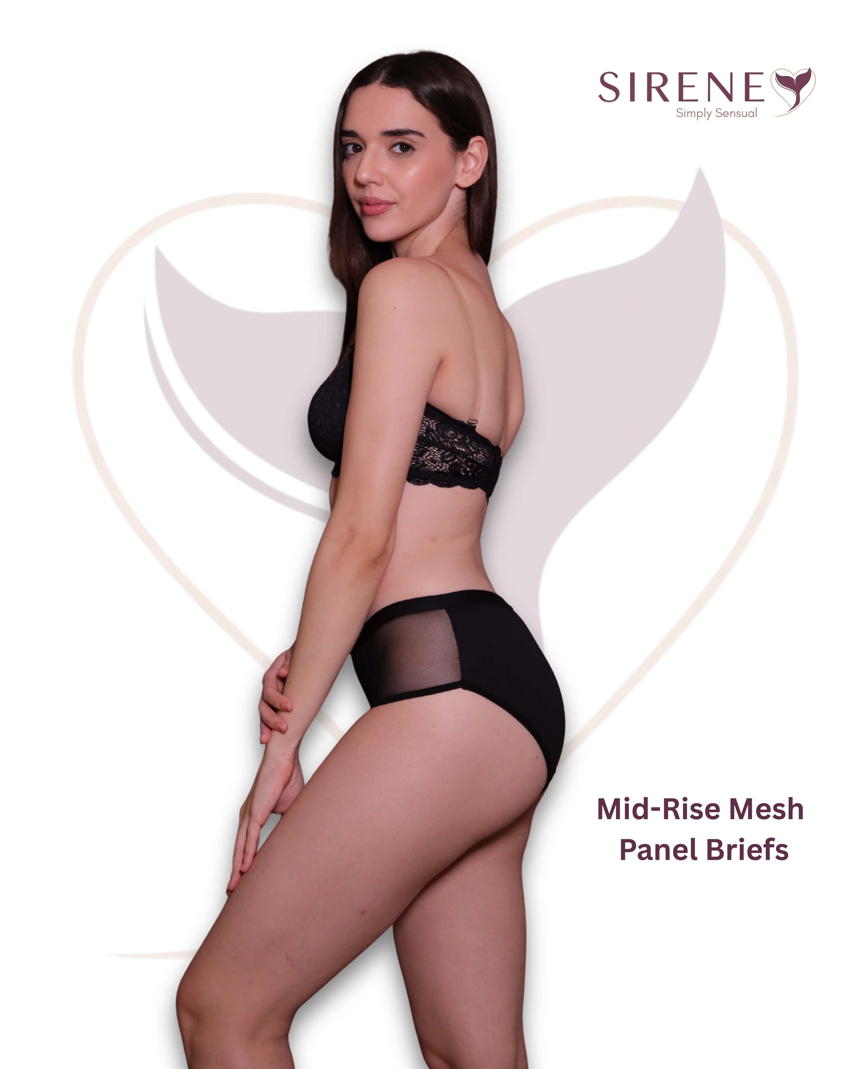 Mid-Rise Mesh Panel Briefs
