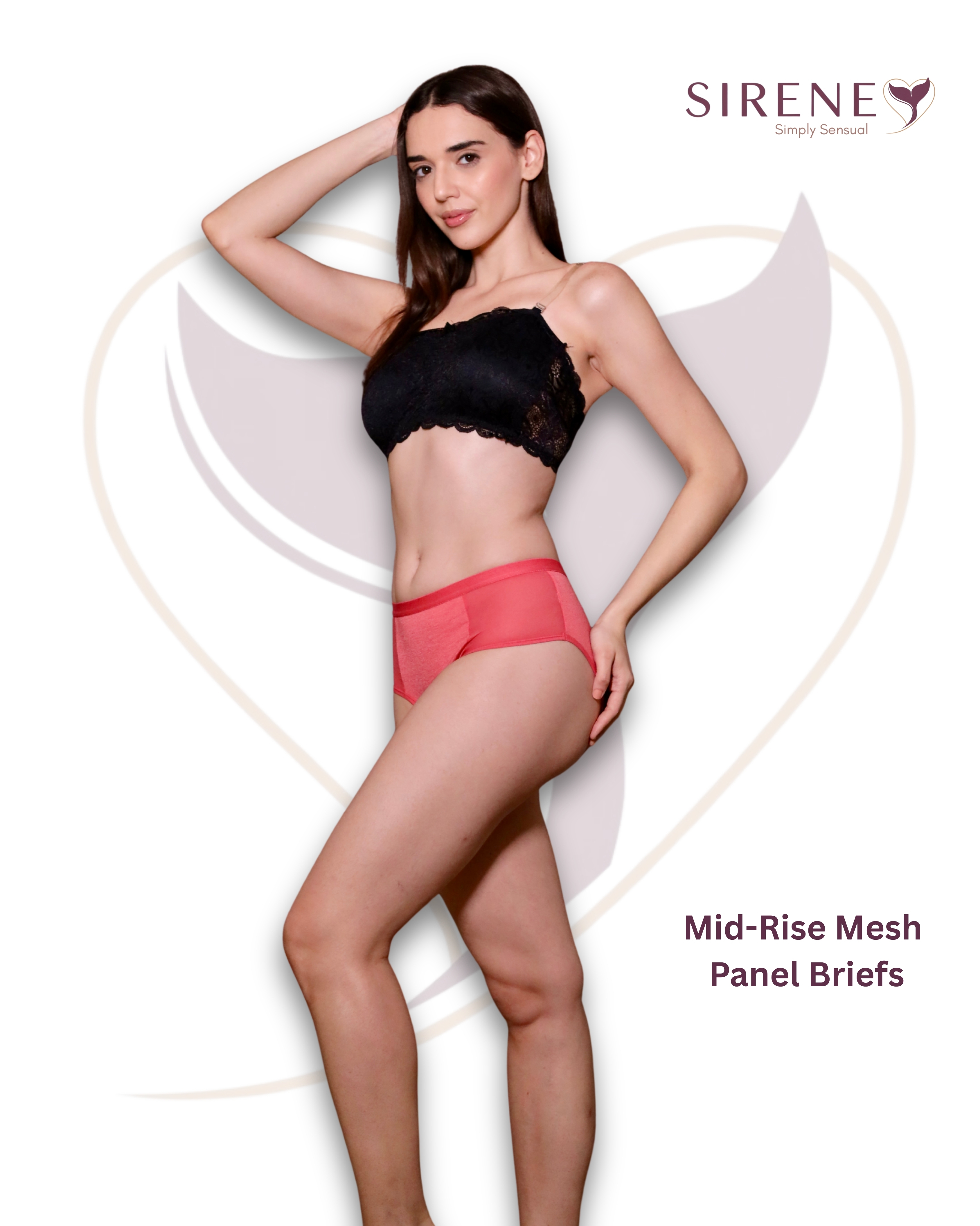 Mid-Rise Mesh Panel Briefs