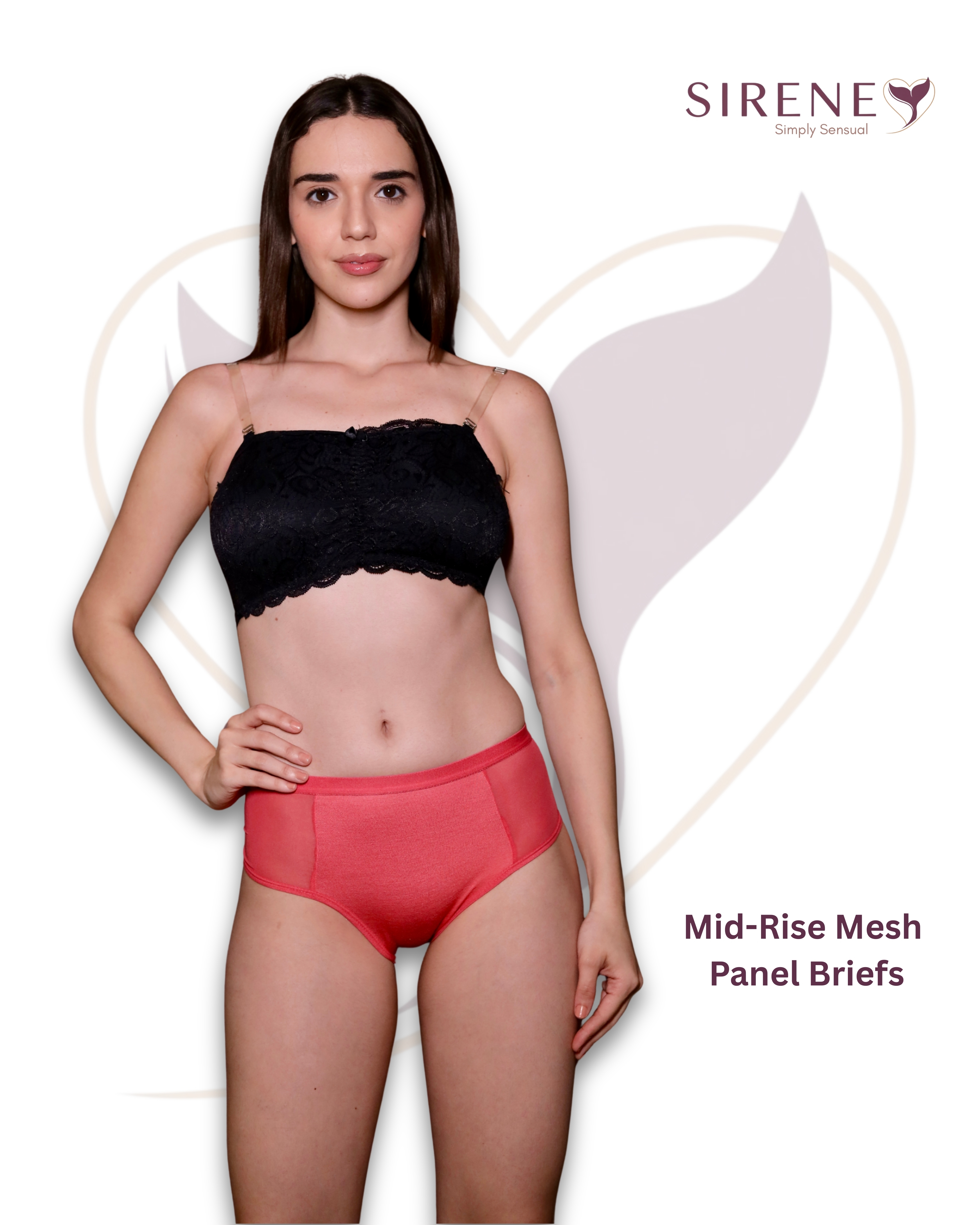 Mid-Rise Mesh Panel Briefs