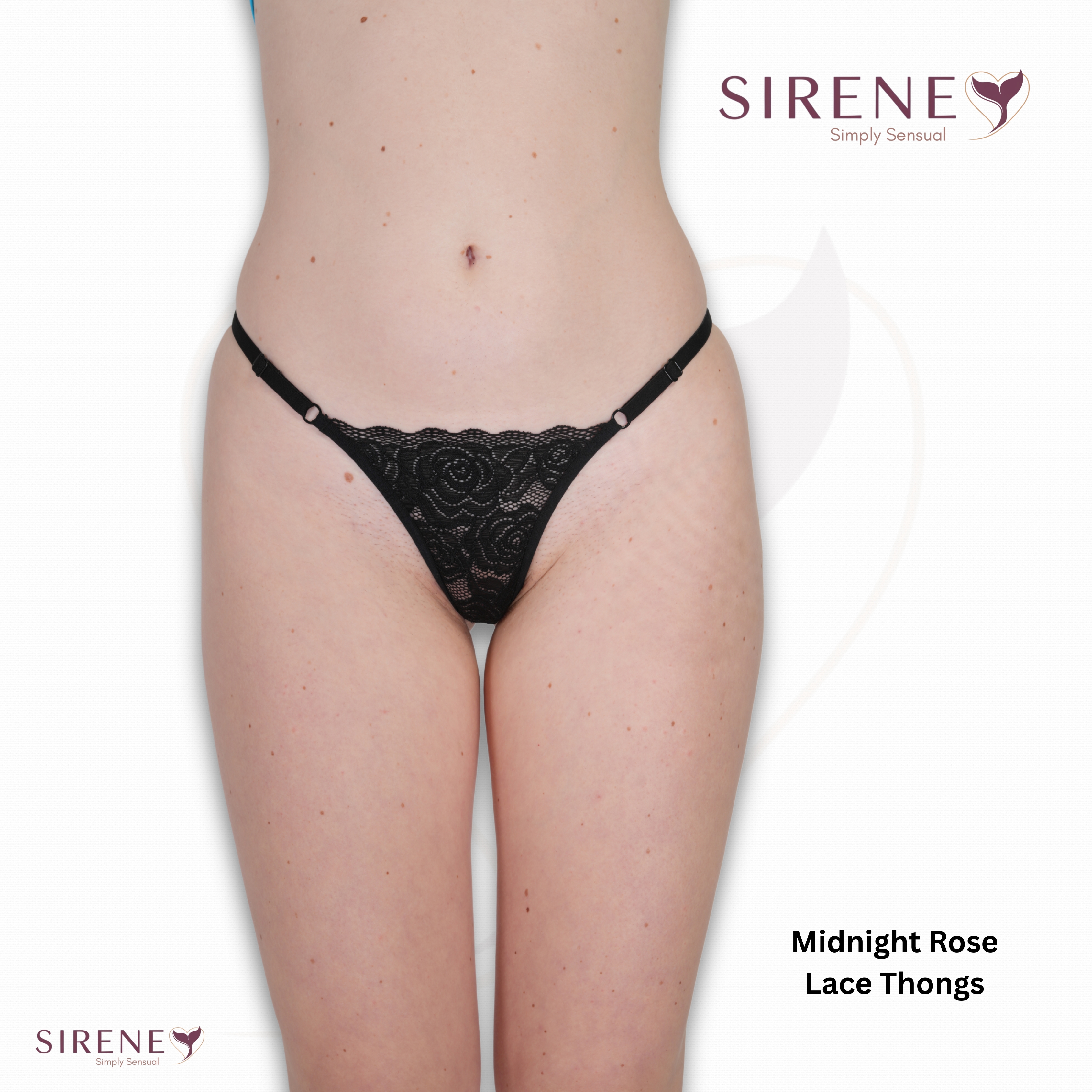 Midnight Rose Lace Thongs