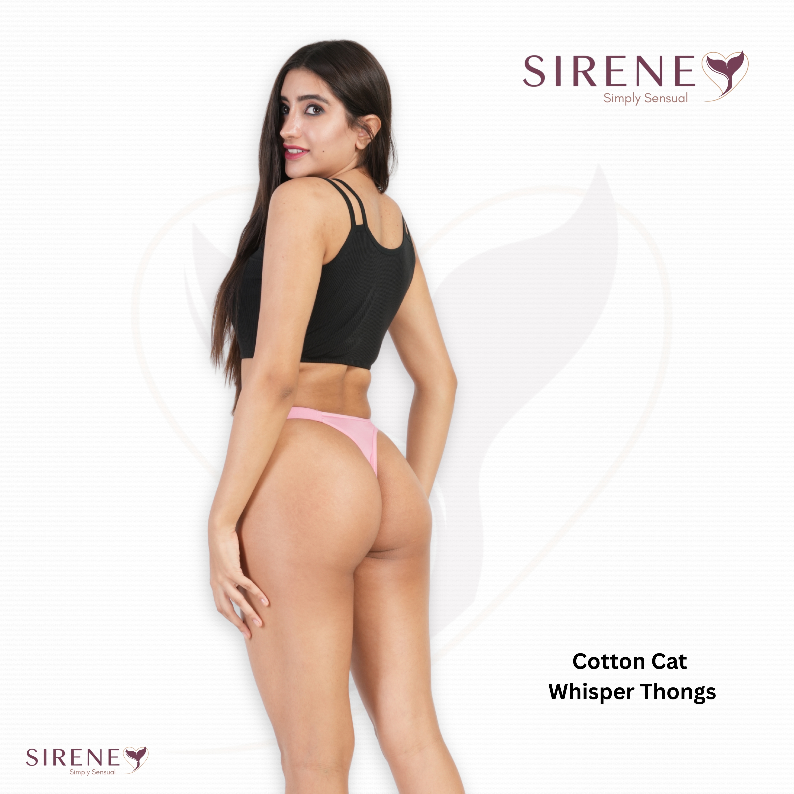 Cotton Cat Whisper Thongs