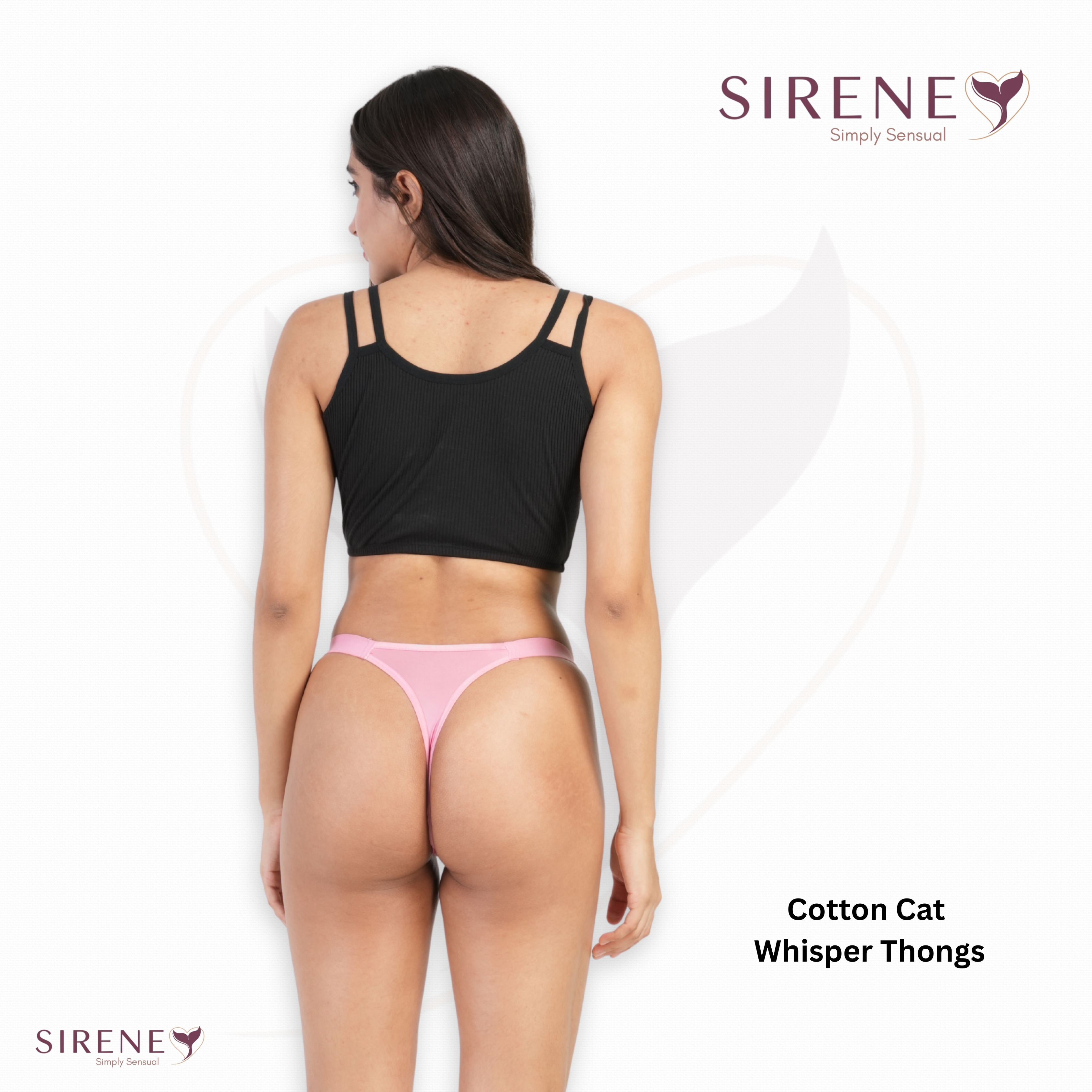 Cotton Cat Whisper Thongs