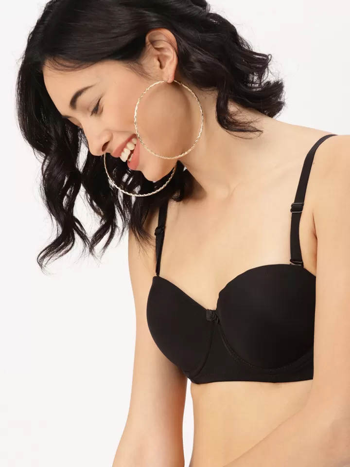 Classic Black Padded Underwired Bra