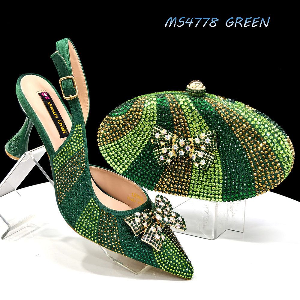 Crystal-Embellished Shoes and Clutch Set (Pre-Order)