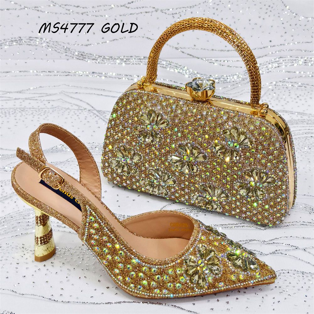 Luxurious Crystal Embellished Shoes and Clutch Purses (Pre-Order)