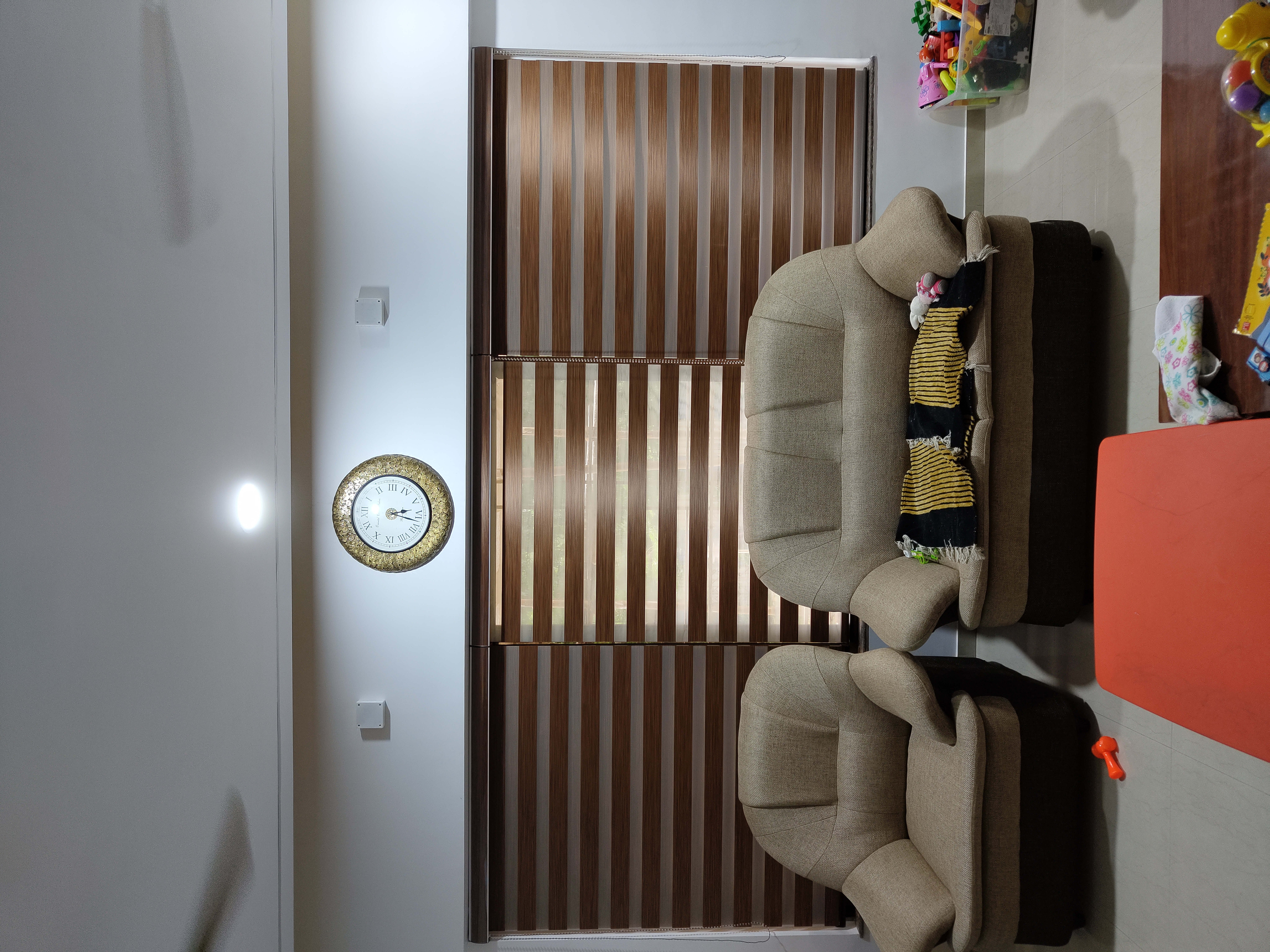 Brown Zebra Roller Blind