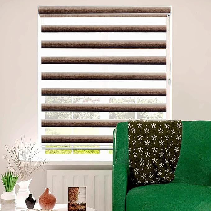 Brown Zebra Roller Blind