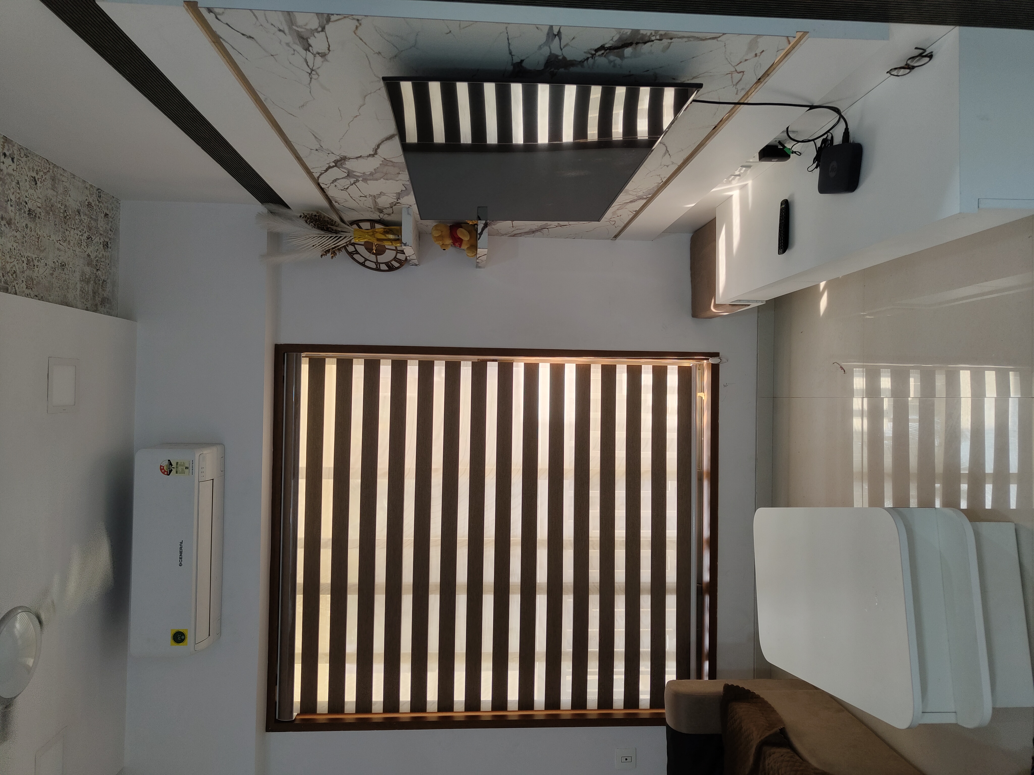 Brown Zebra Roller Blind